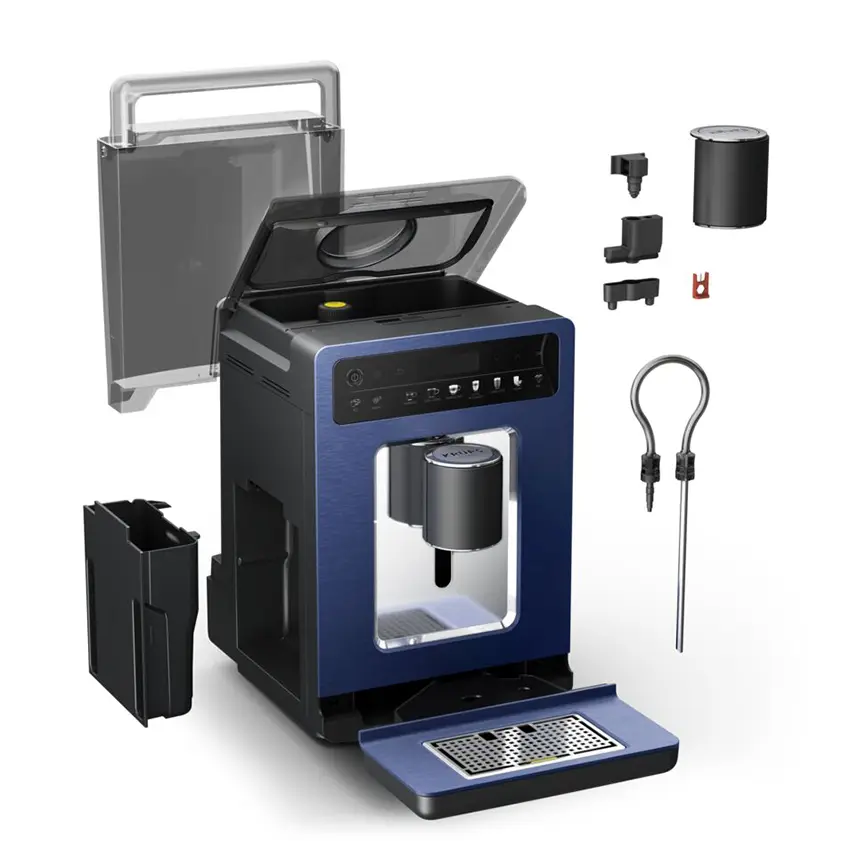 Set: Kaffeevollautomat Evidence by Wilmotte und Reinigungsset