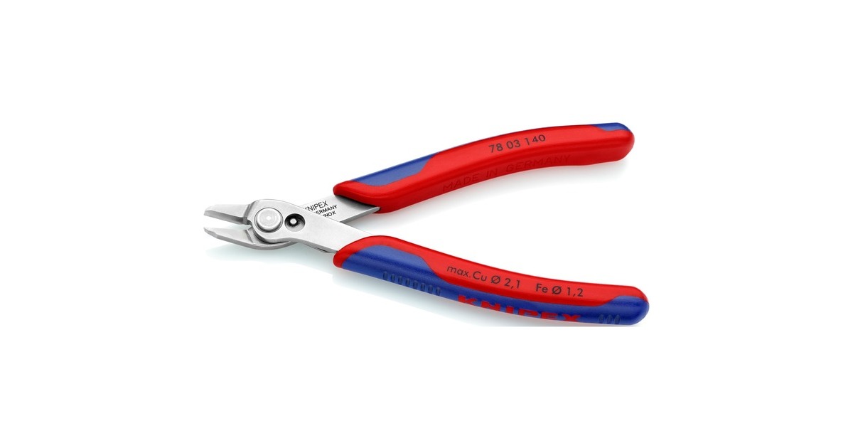 KNIPEXElectronic Super Knips XL 7803140 elektronica-tang  (Rood/blauw)
