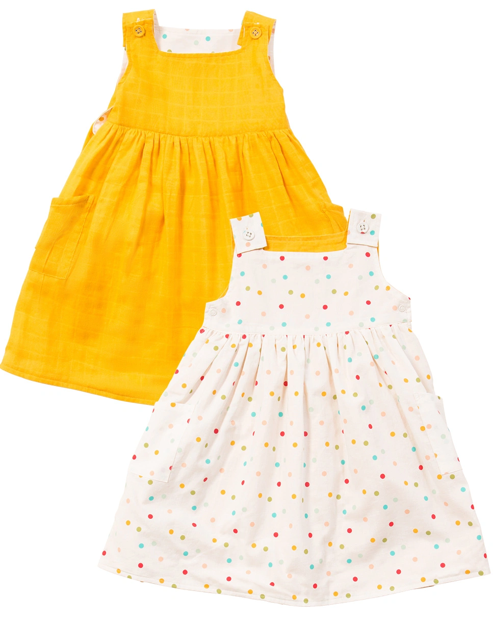 Wende-Trägerkleid RAINBOW SPOTS in bunt