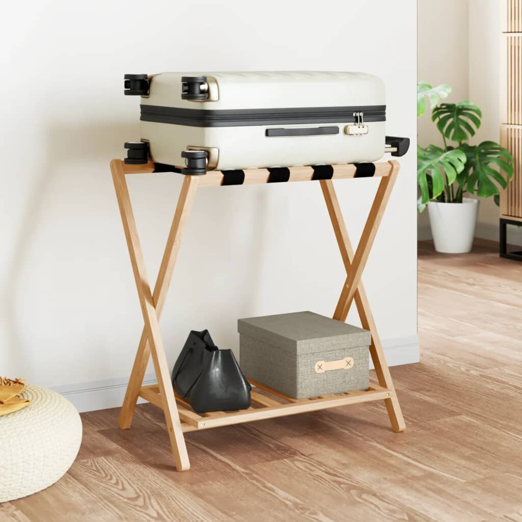 vidaXL Kofferrek 68x38x58 cm Bamboe