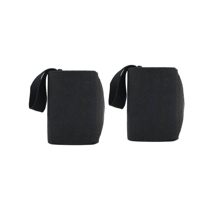 (1Paar) Unisex Handgelenk Stützen Fitness Wrist Wraps Verstellbare Crossfit Sport Bandagen - Schwarz