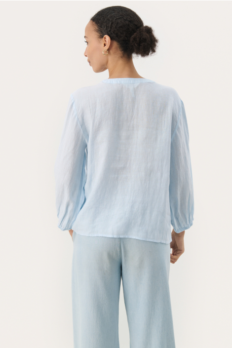Part Two blauwe dames blouse