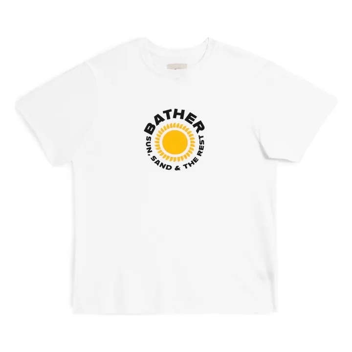 Bather T-shirt Sun Sand Rest Coton Bio | Blanc