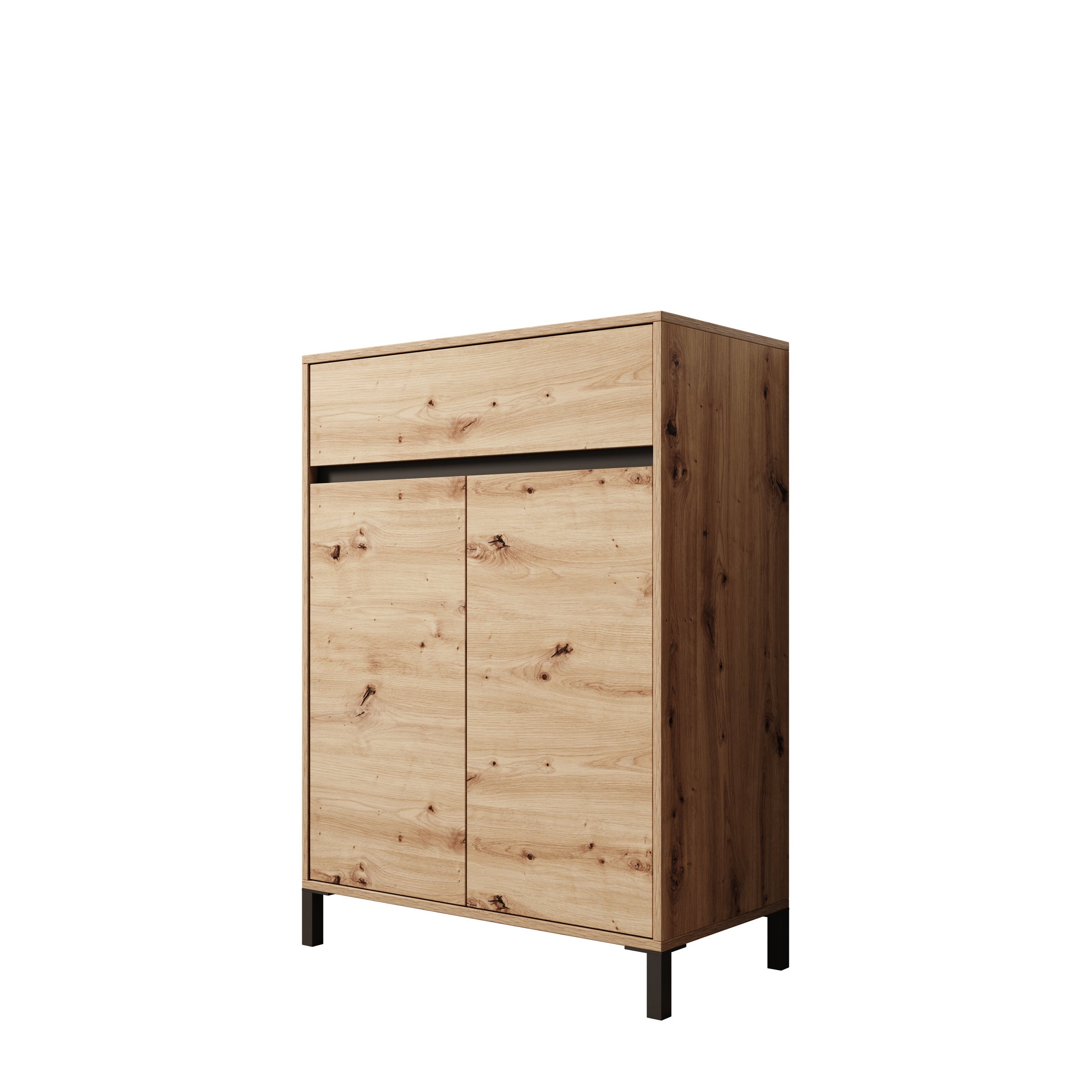 Meubella - Finta - Schoenenkast - Eiken - 80x40x110 cm