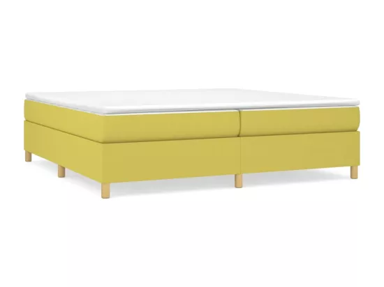 Sommier à lattes de lit Vert 200x200 cm Tissu