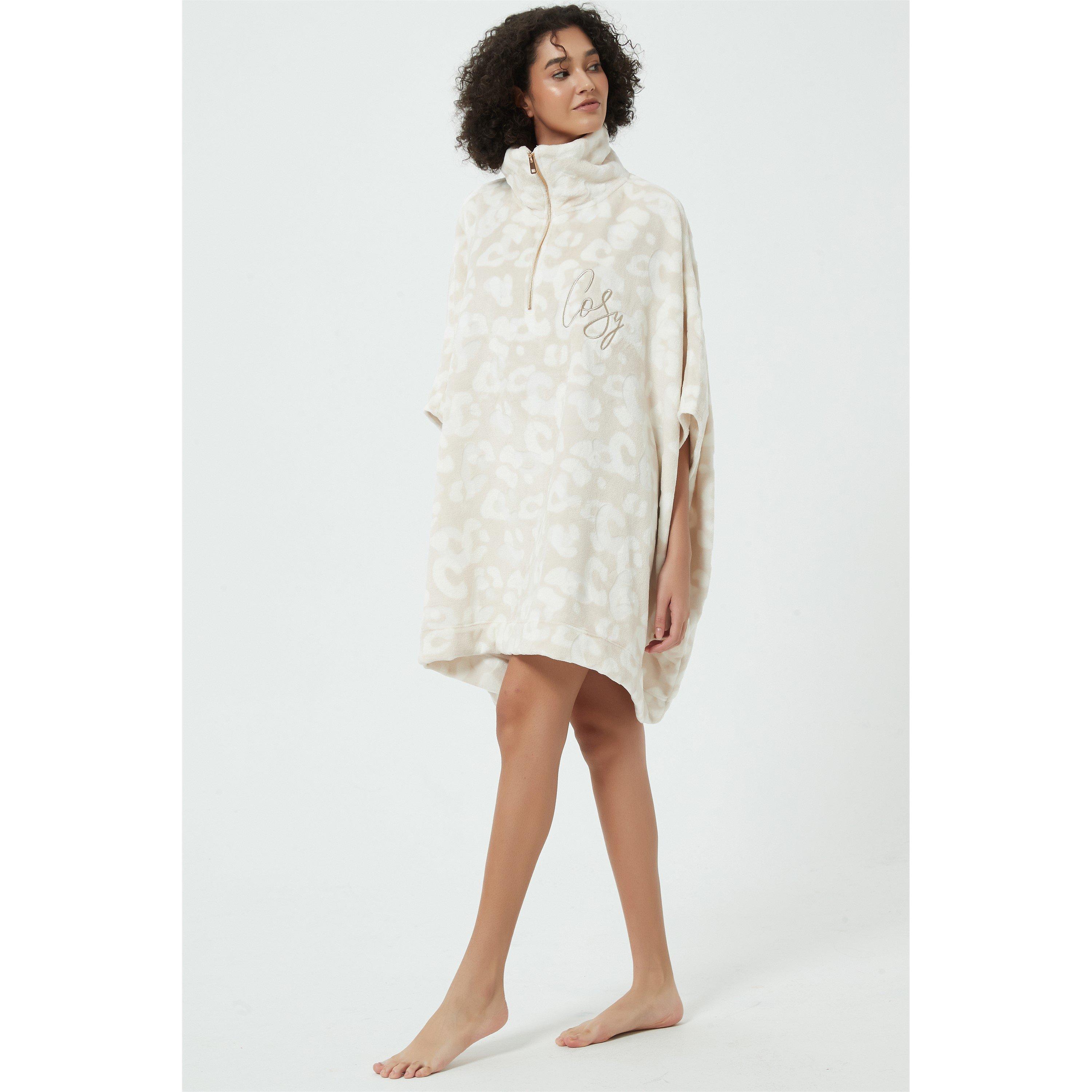 Linea Ladies Leopard Snuggle Poncho