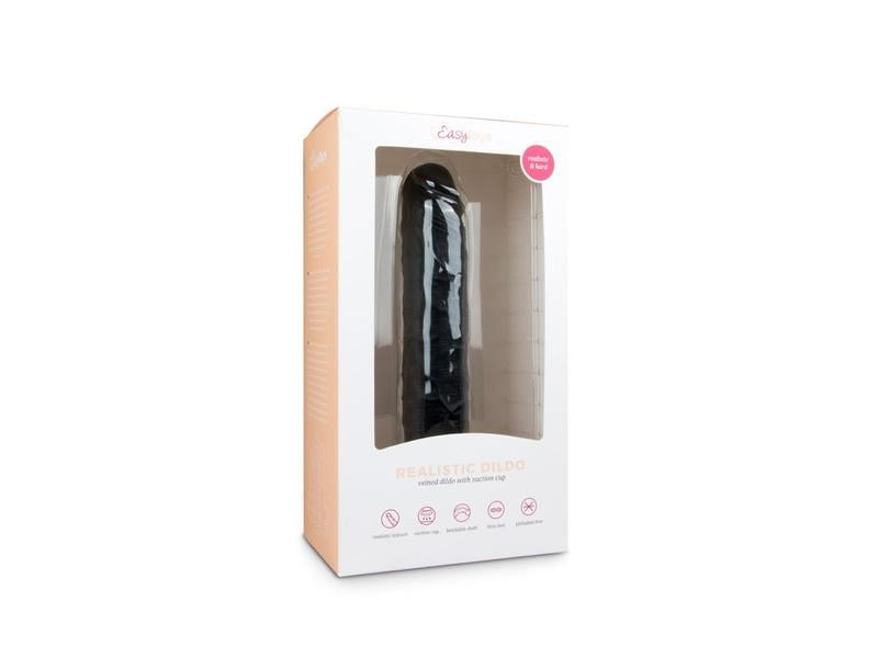 Easytoys Realistischer Dildo 28.5 cm Schwarz Hochwertiges Sextoy für erotische Momente