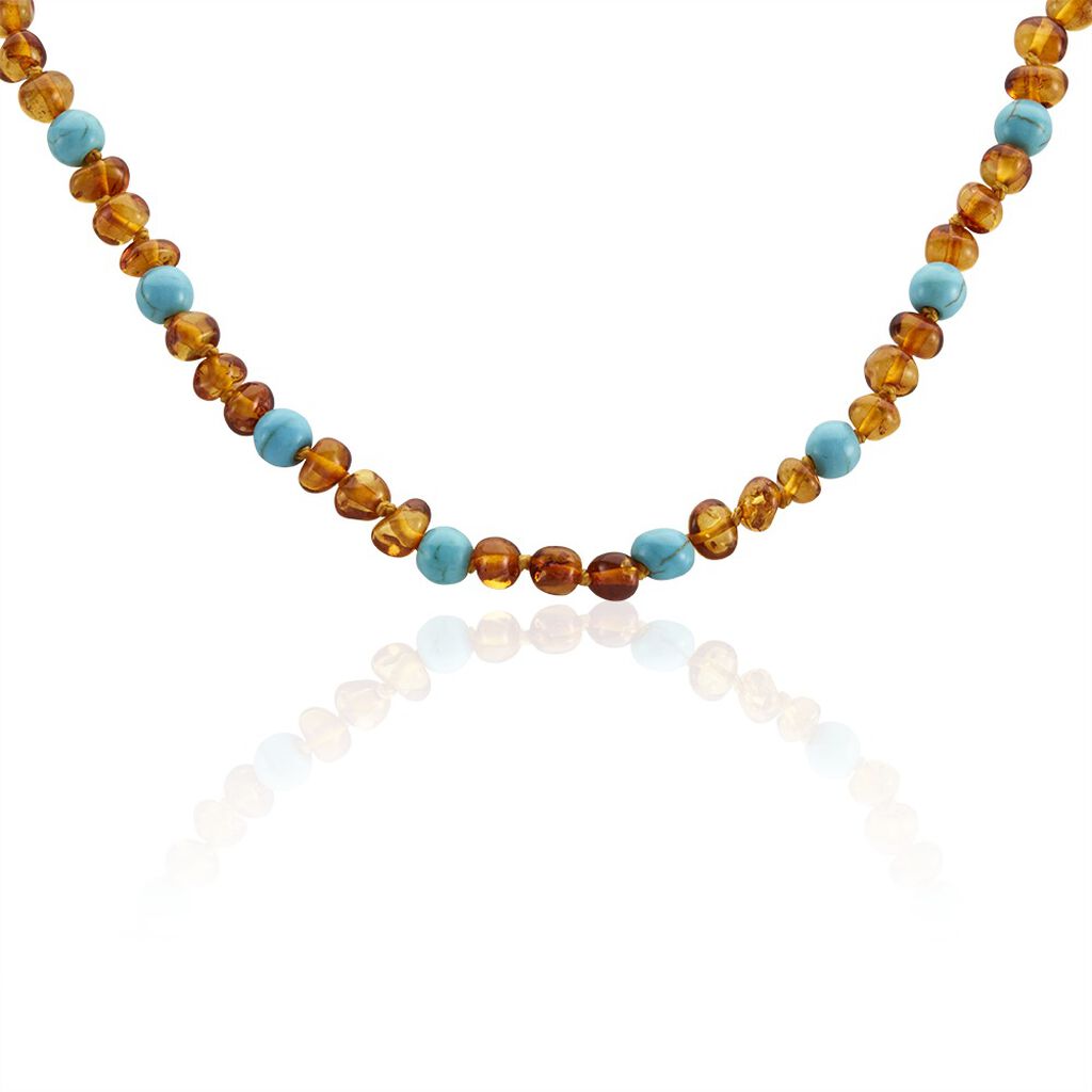 Collier Bébé Morrell Ambre Turquoise