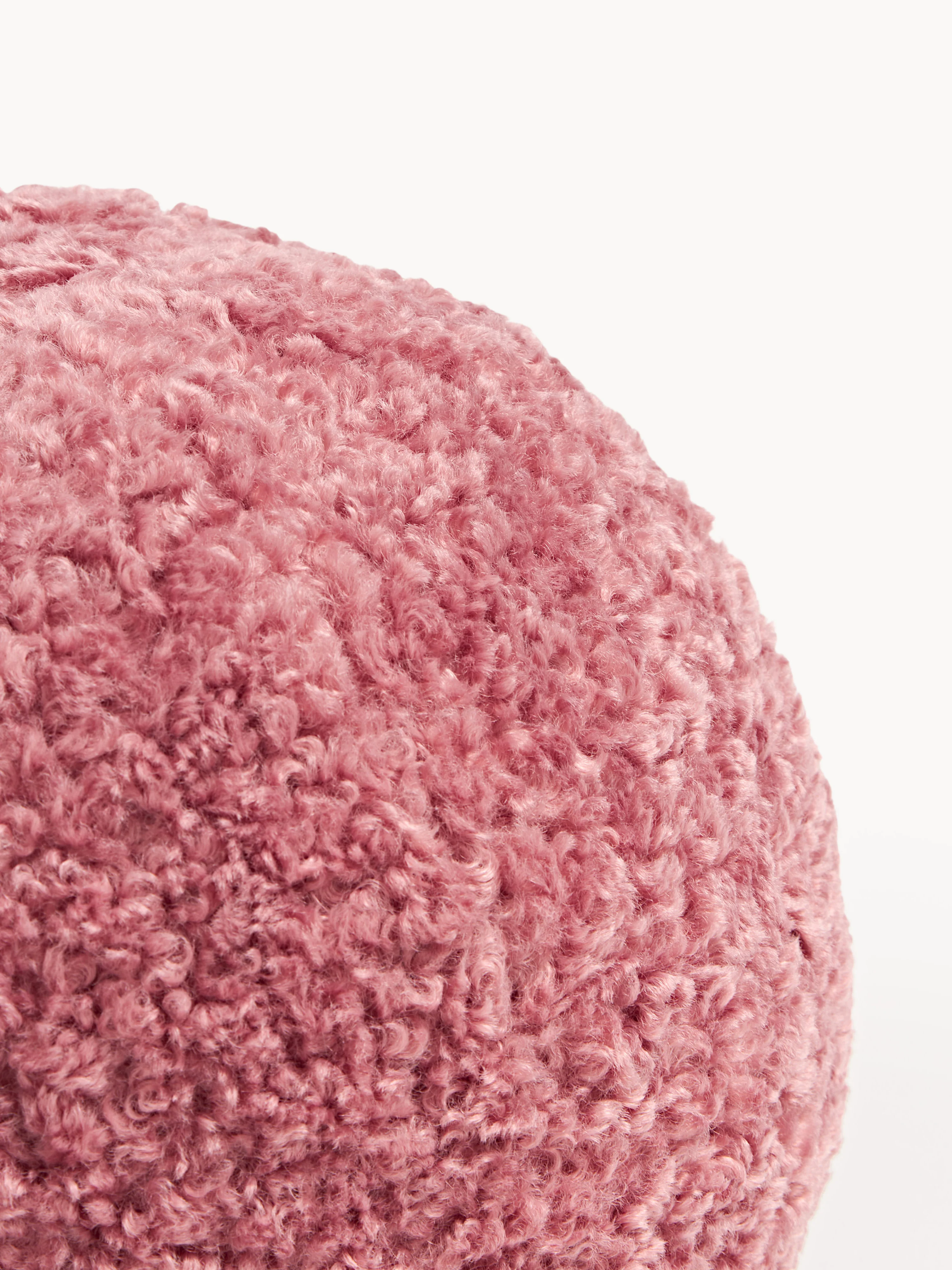 Rond teddy kussen Dotty