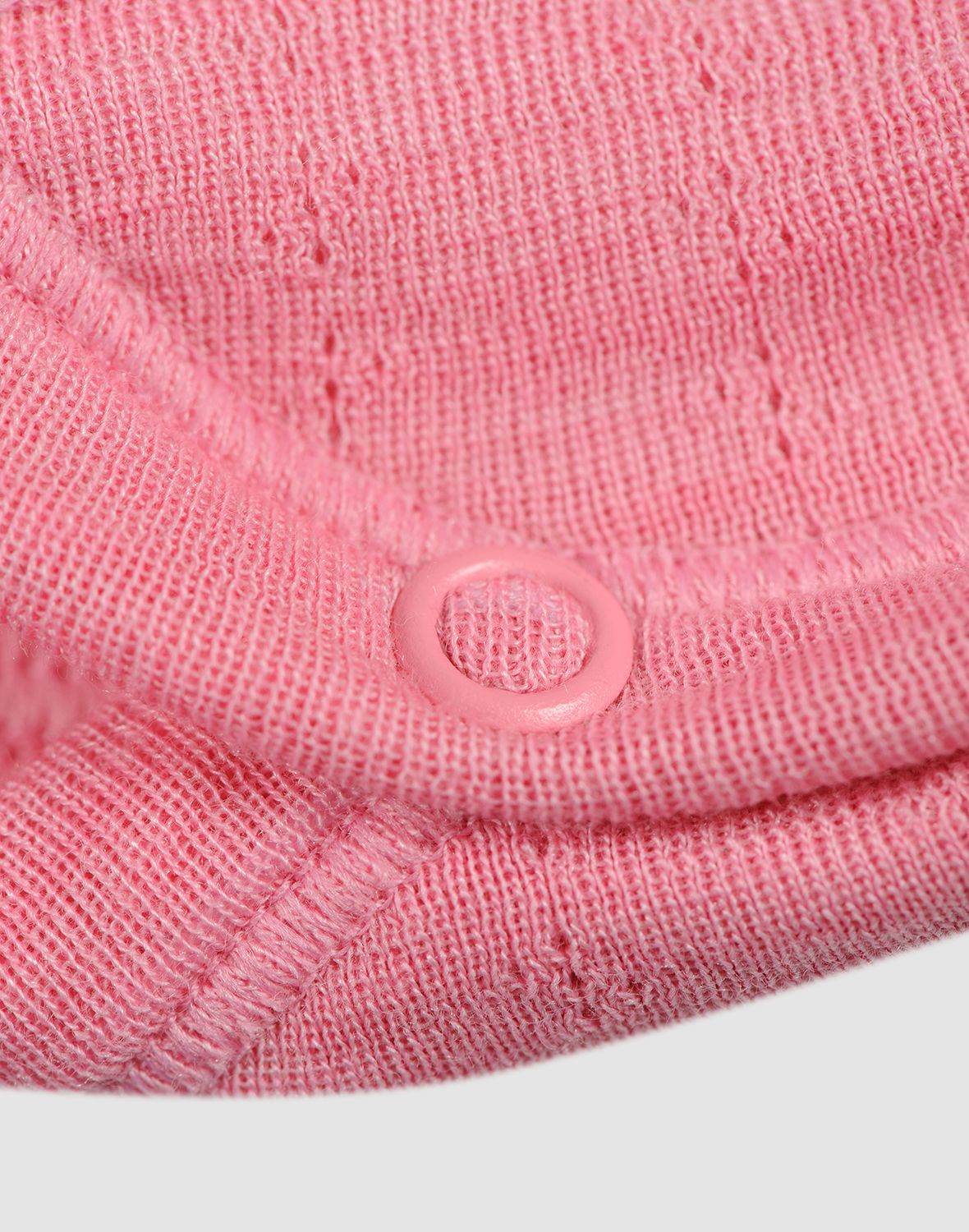 Pointelle romper met korte mouw van merinowol/zijde voor baby's
