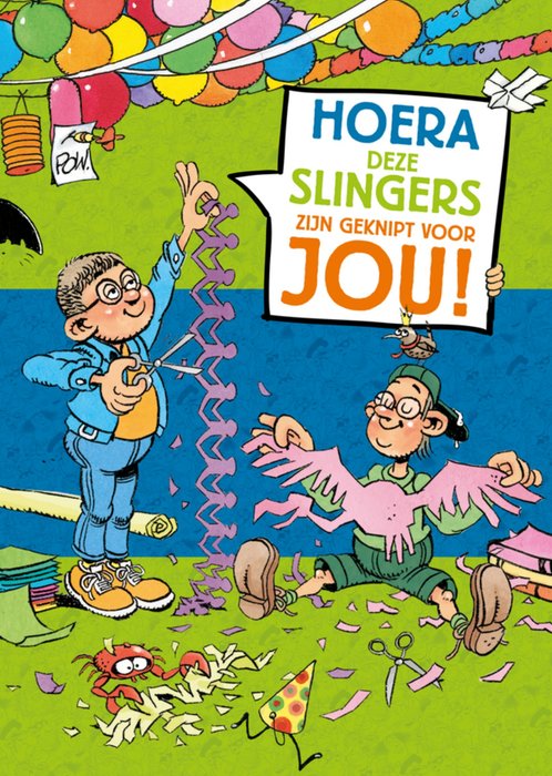 Jan van Haasteren Junior | Verjaardagskaart | Hoera!