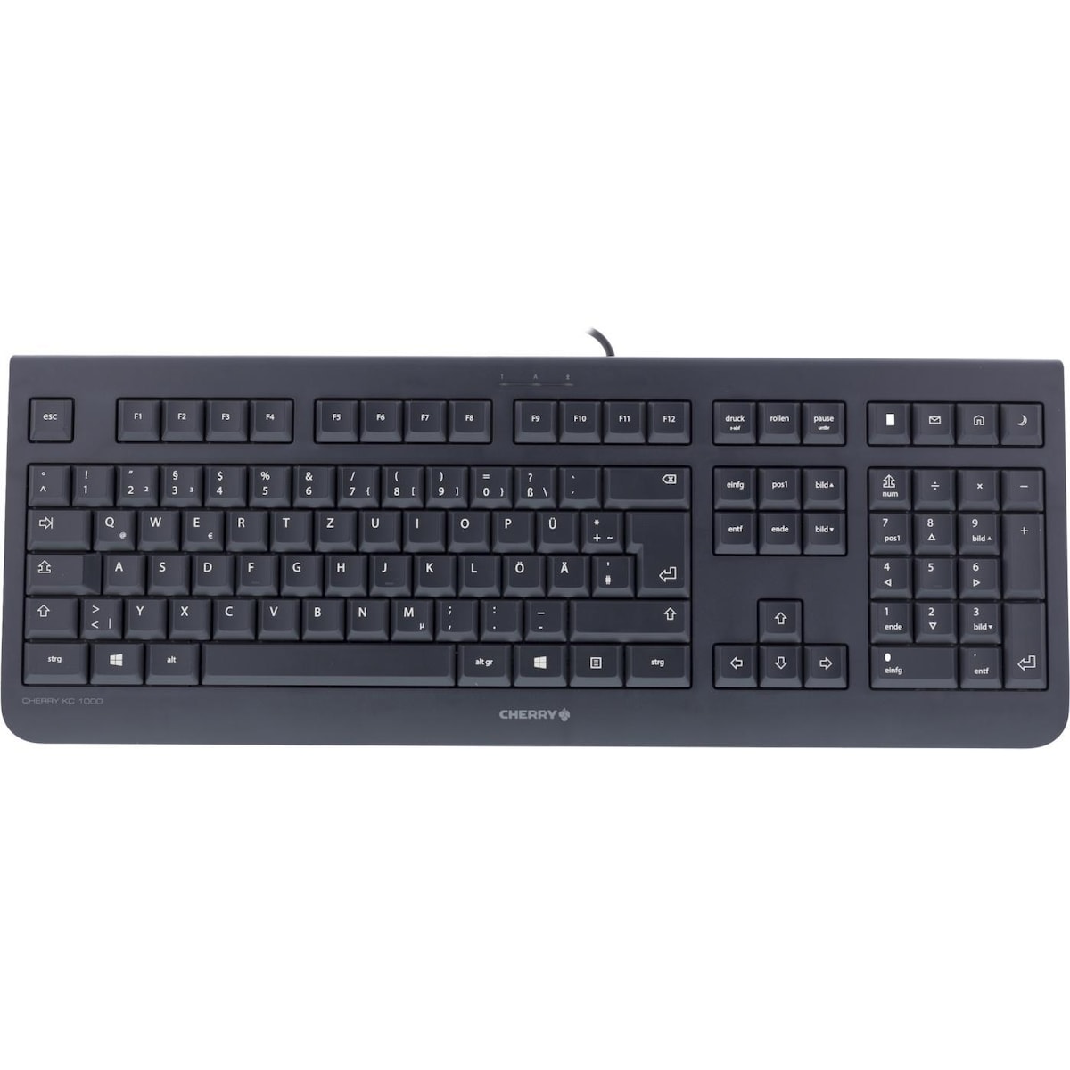 CHERRY KC1000, Nordisk layout, USB, 1,8m kabel, svart
