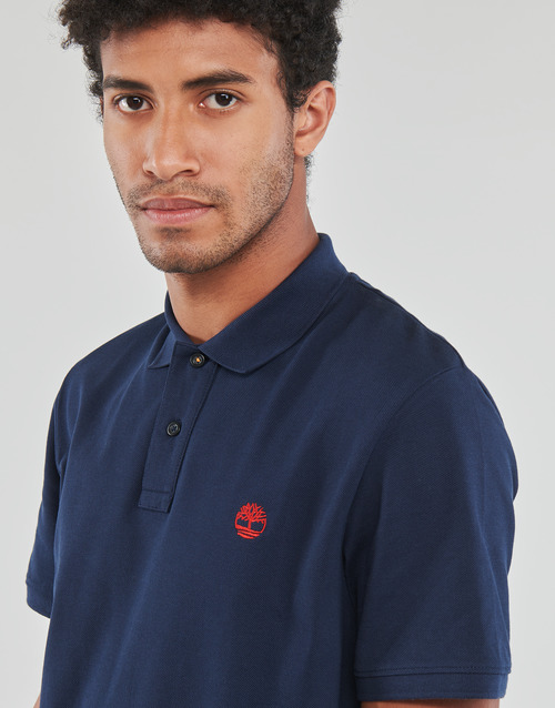 Timberland - SS MILLERS RIVER COLLAR JACQUARD POLO (SLIM) - Marine