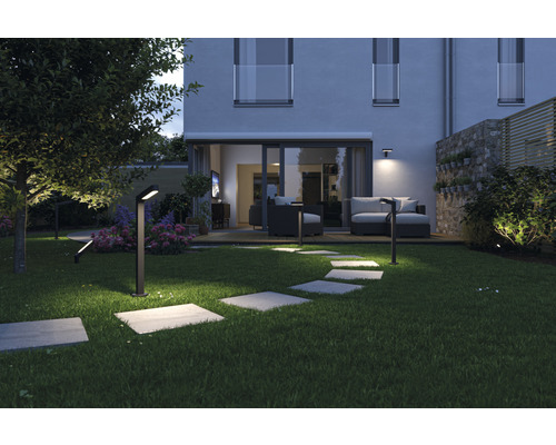 Paulmann Plug & Shine LED tuinspot 6W 450 lm 3000 K IP65 Ito horizontaal enkel licht antraciet 230/24 V