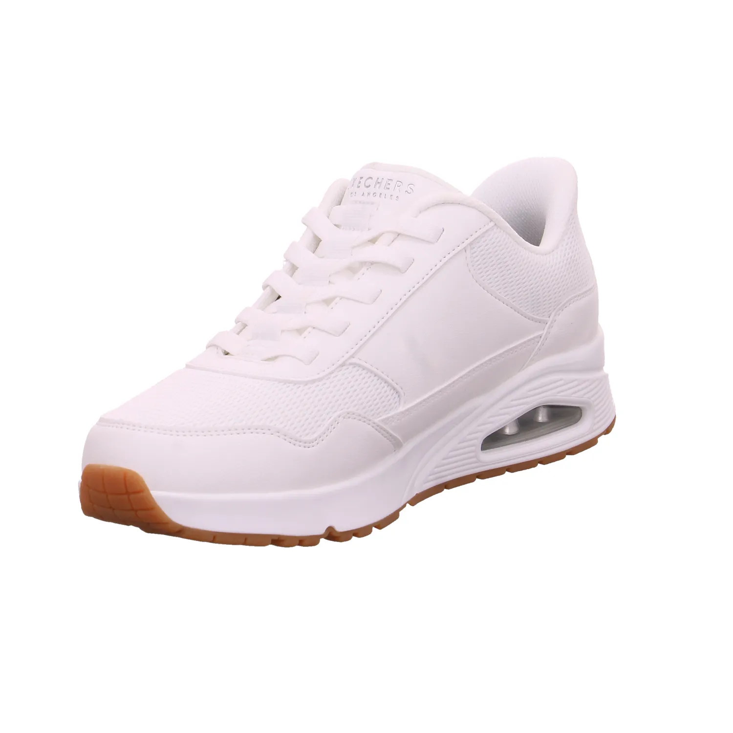 SKECHERS Halbschuhe Sneaker Weiss Lederimitat