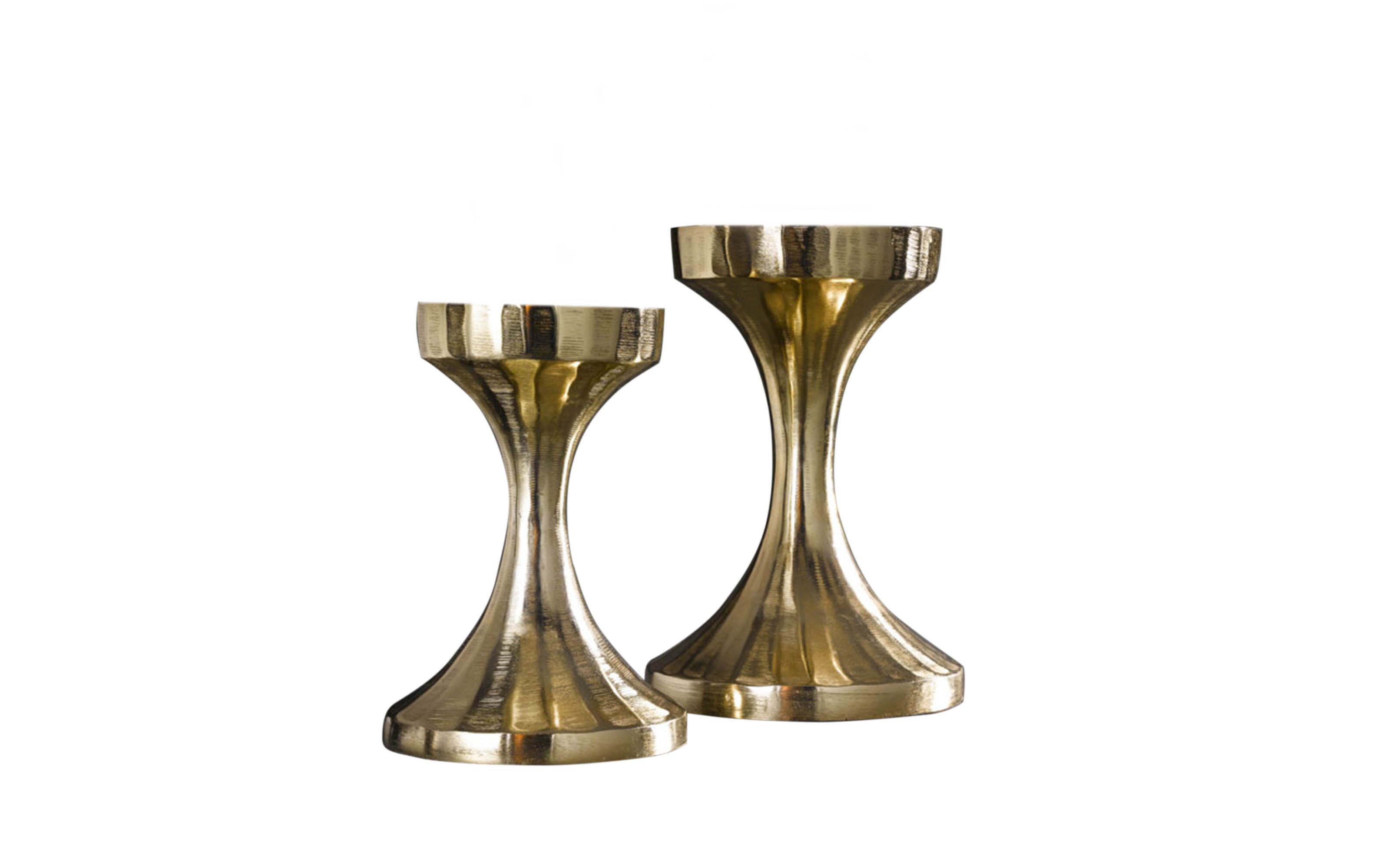 Kerzenhalter groß, gold, 22 cm