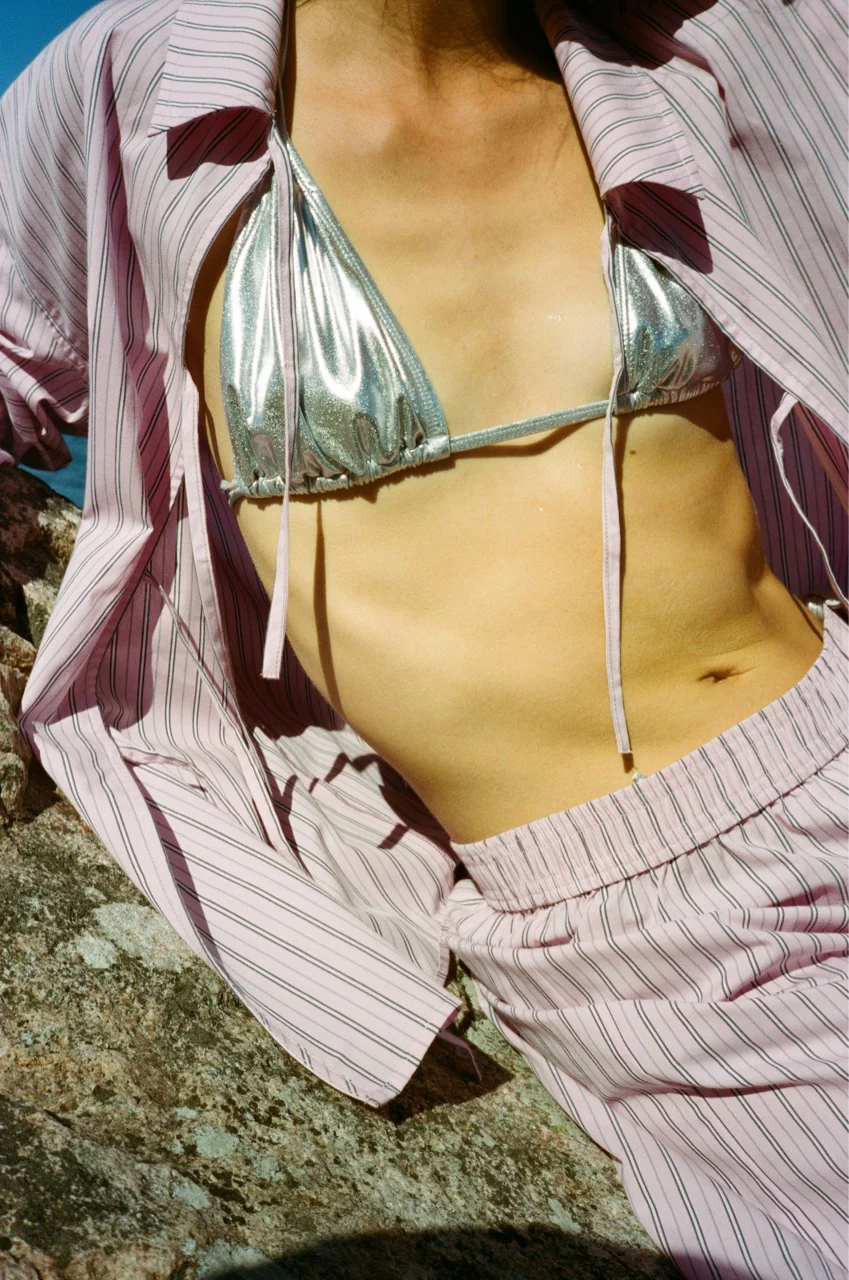 Becksöndergaard  Shiny Bel bikinitop - sølv