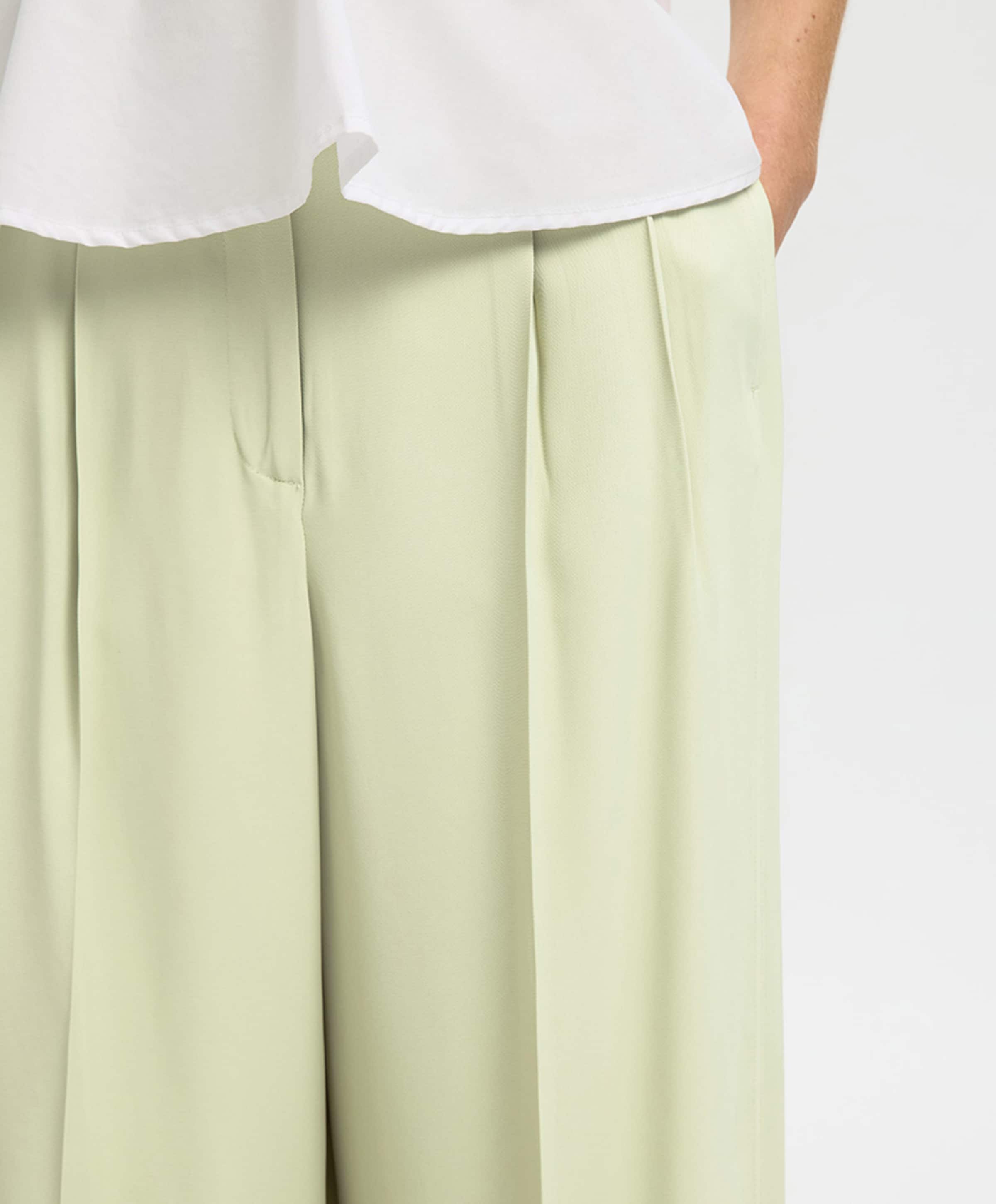 Selected SLFEXTRA WIDE ELLIE HW dames pantalon geel