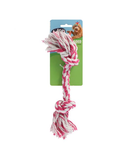 Adori Flostouw Wit&Roze - Hondenspeelgoed
