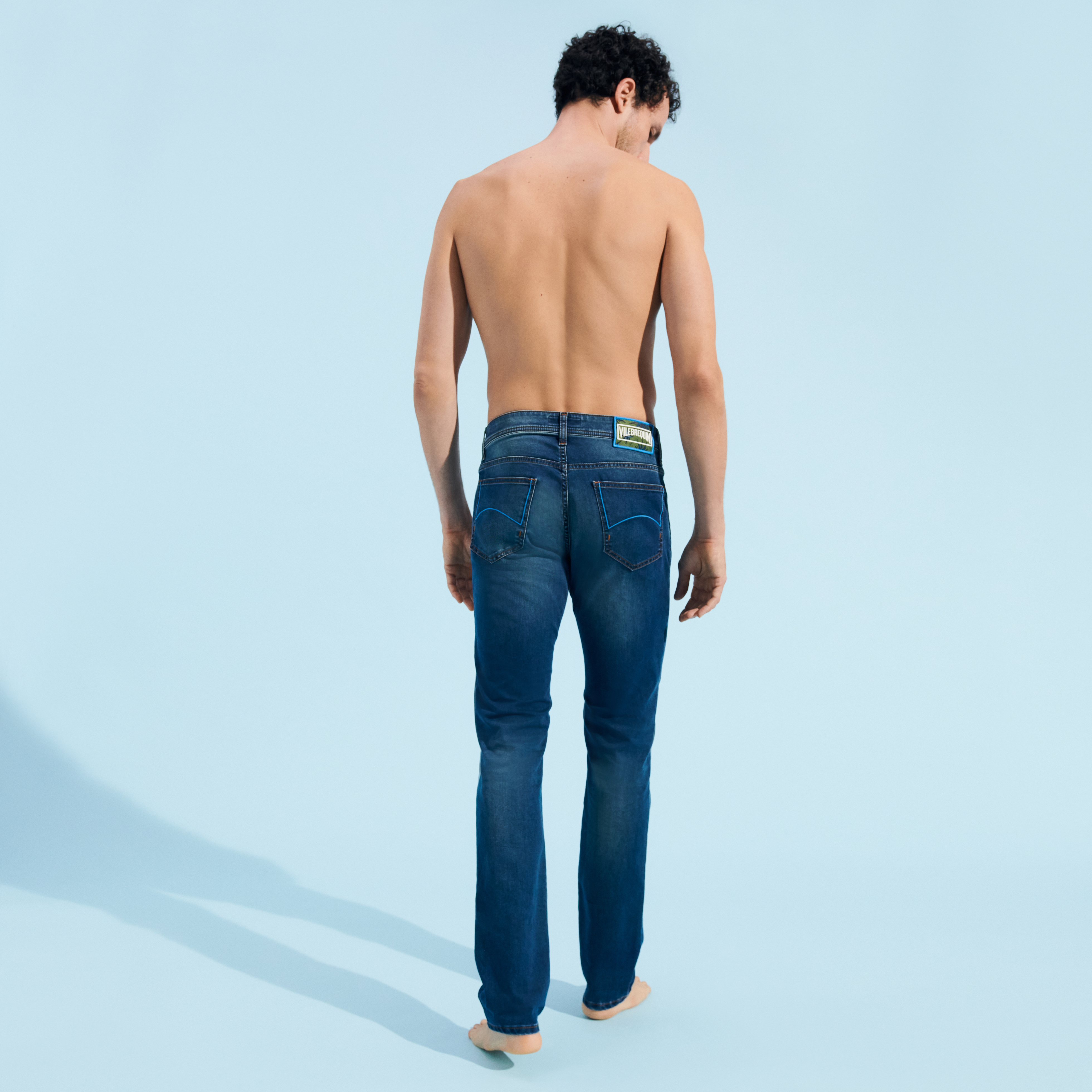 Jeans 5 Poches Homme Imprimé Sud | Jeans Homme Vilebrequin