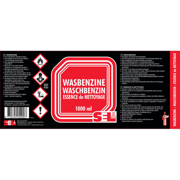 Sel wasbenzine - 1000 ml