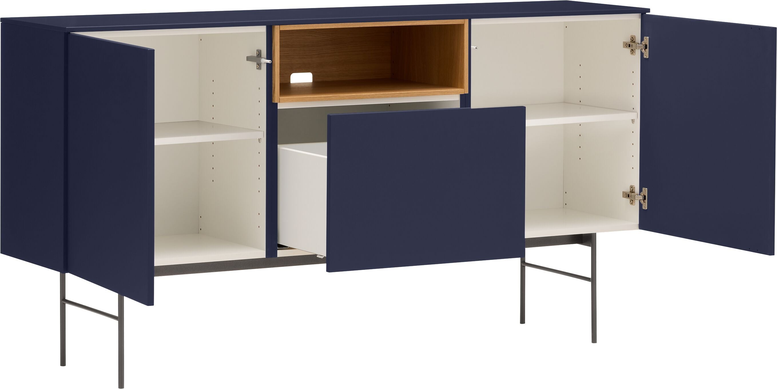 TILL Sideboard - Nachtblau / B: 168.0 cm x T: 41.0 cm x H: 88.8 cm