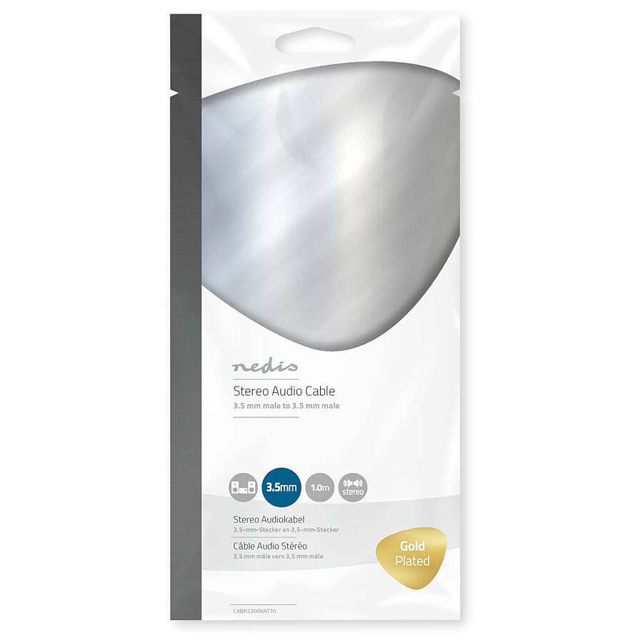 NEDIS Câble Audio Stéréo Jack 3.5 mm - 1 mètre