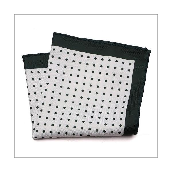 Coisas de Homem Lenço de Bolso com Bolas Verdes