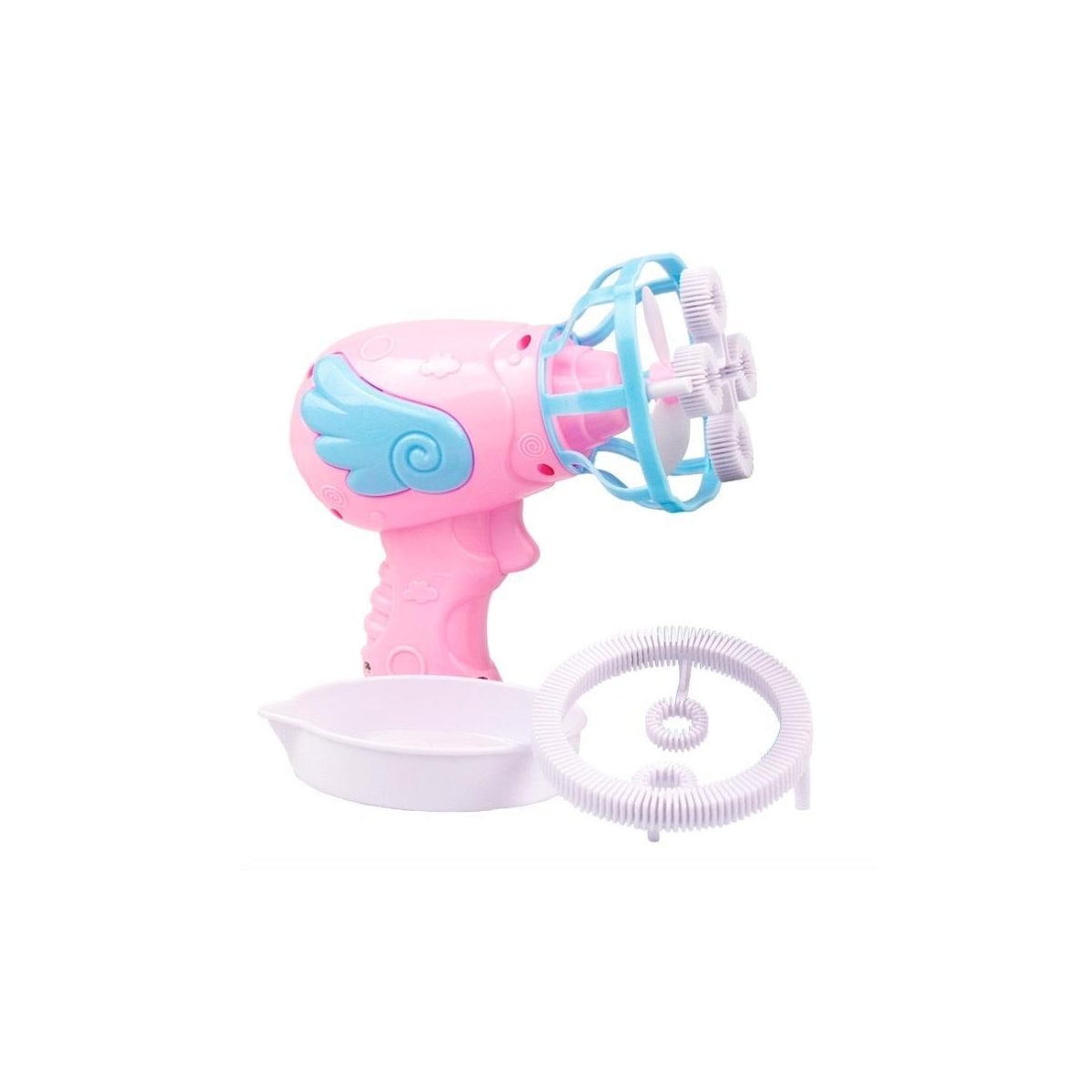 Såpeboblepistol med vifte, Rosa
