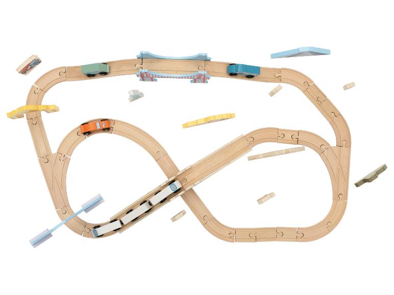 Houten treinset