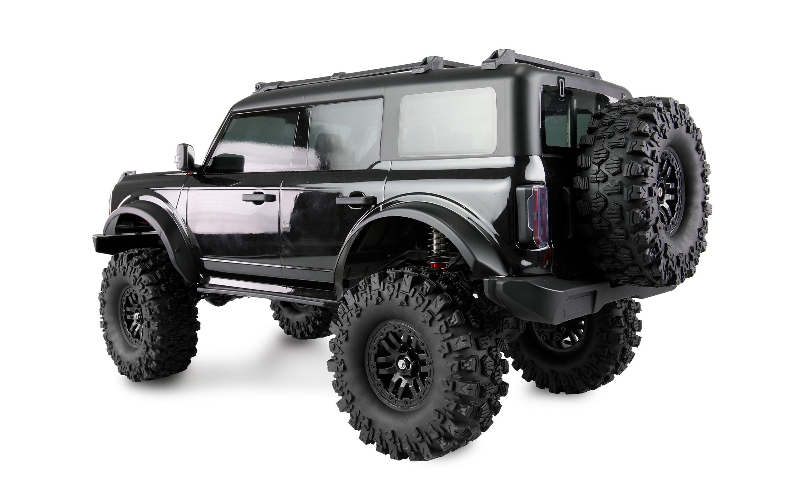 Scale Crawler AMXRock CT10 Caballo 4WD Schwarz, ARTR, 1:10<br>Rock Crawler mit Portalachsen, 2-Gang Getriebe, Differentialsperren und Seilwinde