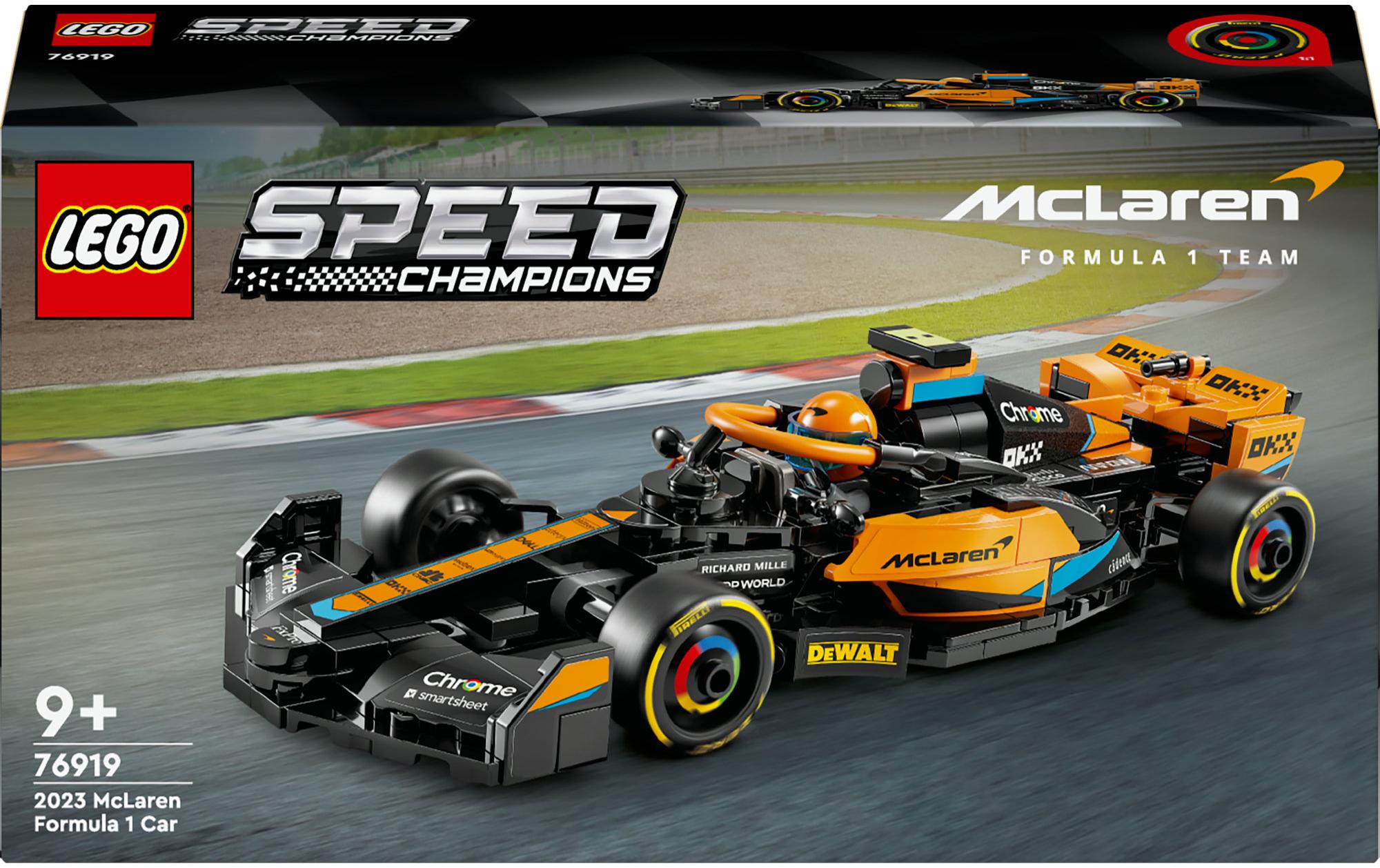 Speed Champions McLaren Formel-1 Rennwagen 2023 76919Spielzeugauto zum Sammeln, Bauen und Spielen