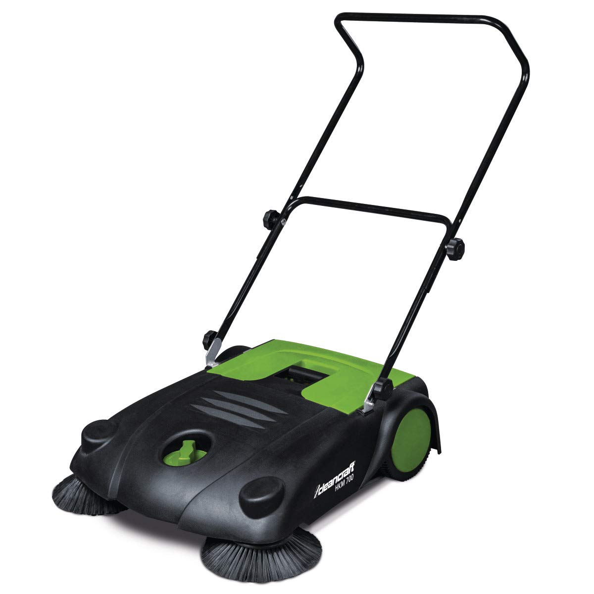 Handkehrmaschine HKM 700 (mit Tandem-Walzen-System, 2 Seitenbesen, großer Kehrgutbehälter (20 l), für Innen- und Außenbereich, Kehrmaschine) 7304007