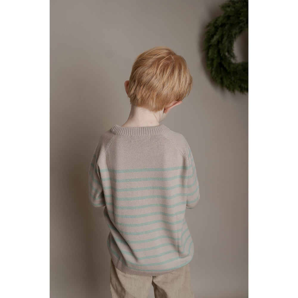 Køb Hanevild Cream Oatmeal Bertil Bluse, Merino Uld