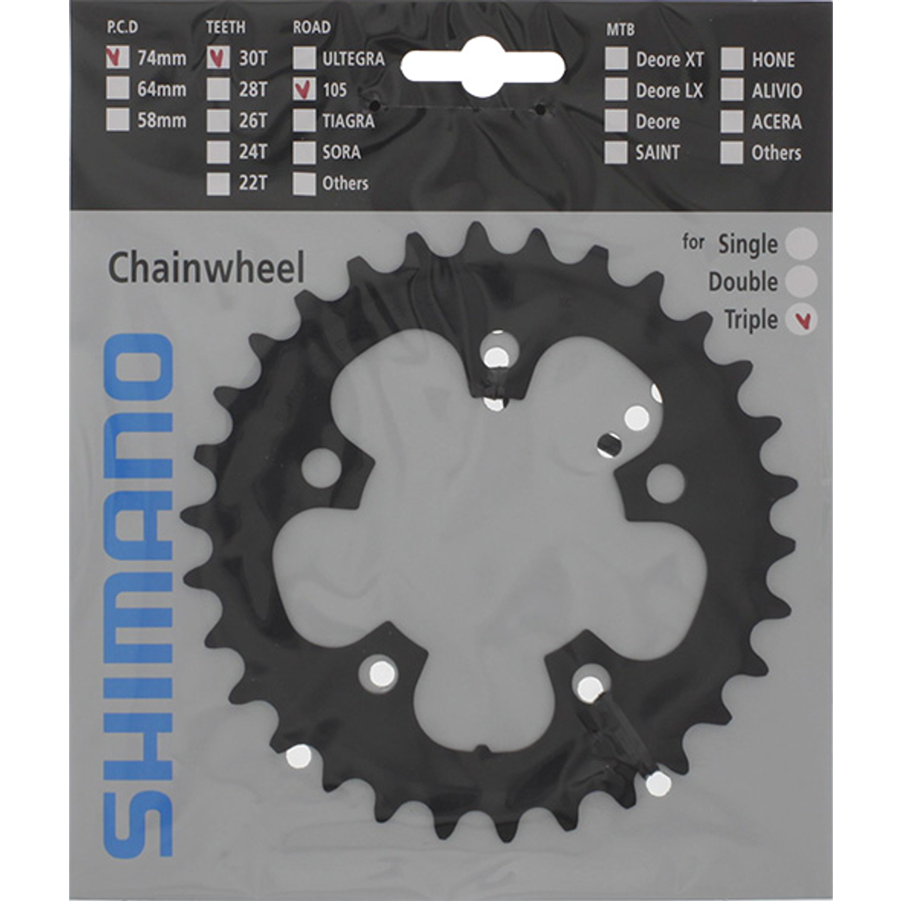 Shimano 105 5703 Triple Kettingbladen