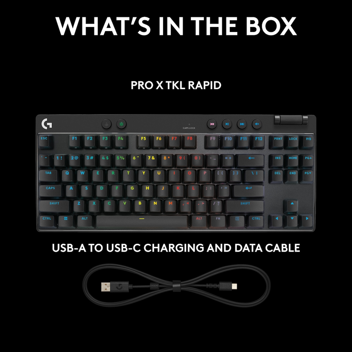 Logitech G - Pro X TKL Rapid Trigger gamingtastatur (sort)