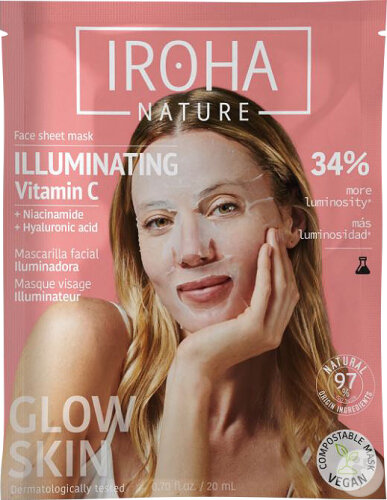 Iroha Masque Tissu Visage Illuminateur 1 Pièce