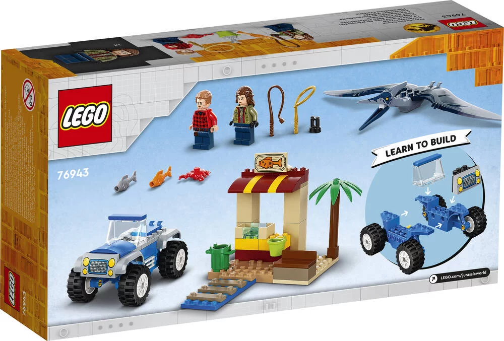 LEGO®JURASSIC WORLD 76943 - LA COURSE POURSUITE DU PTERANODON