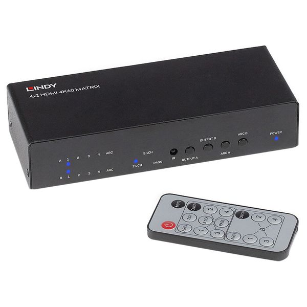 Lindy 4x2 HDMI 4K60 Matrix