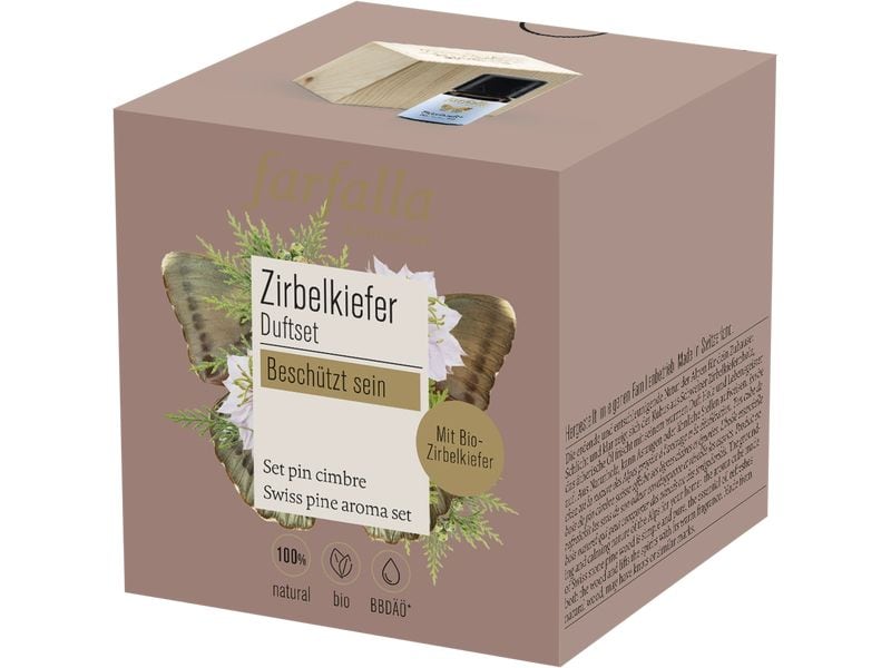 Farfalla Duft-Öl Set Zirbelkiefer beschützt 2-tlg. Set ideal für Aromatherapie und Entspannung