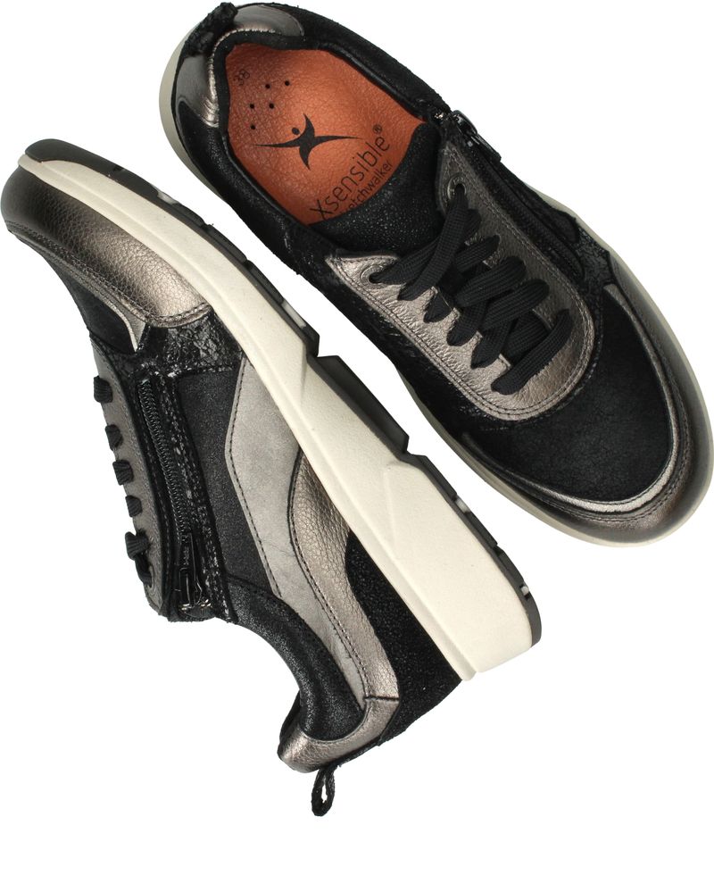 Xsensible Valletta Stretchwalker Sneakers Zilver Dames