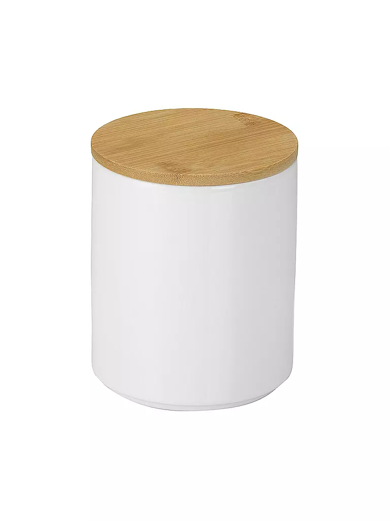KELA Vorratsdose CADY 1l Keramik Weiss Bambus weiss