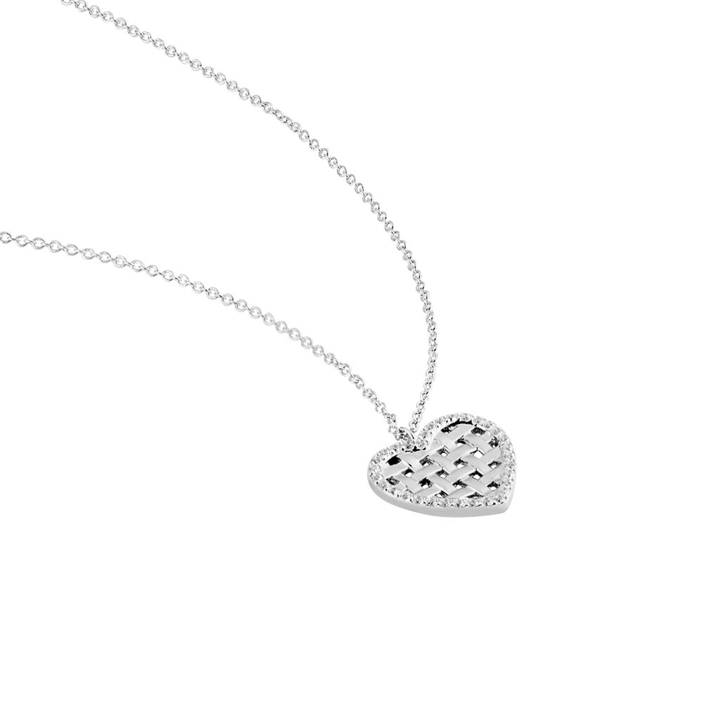Collier Argent Helenius Oxydes De Zirconium