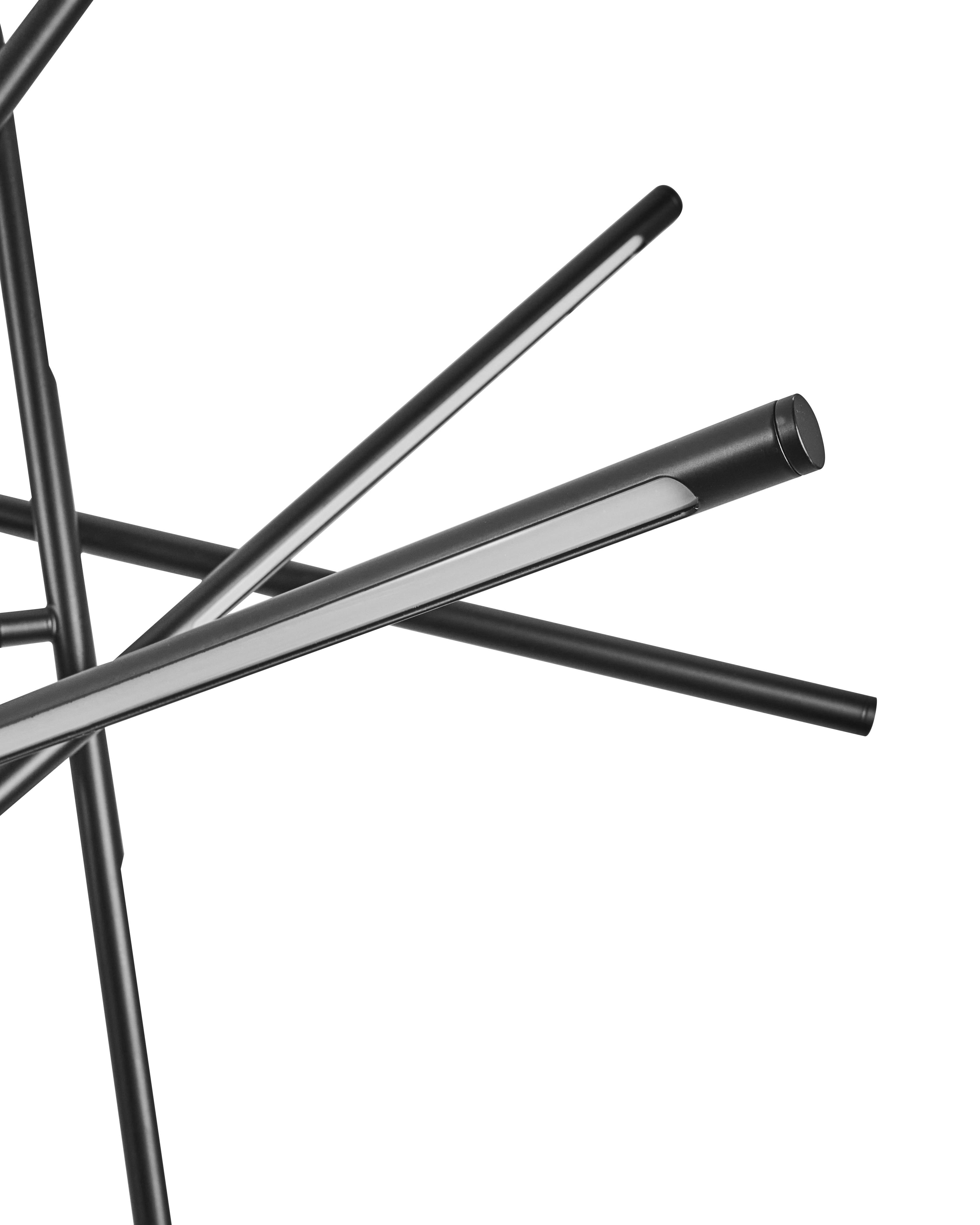LED hanglamp PALUN met dimmer Metaal Zwart