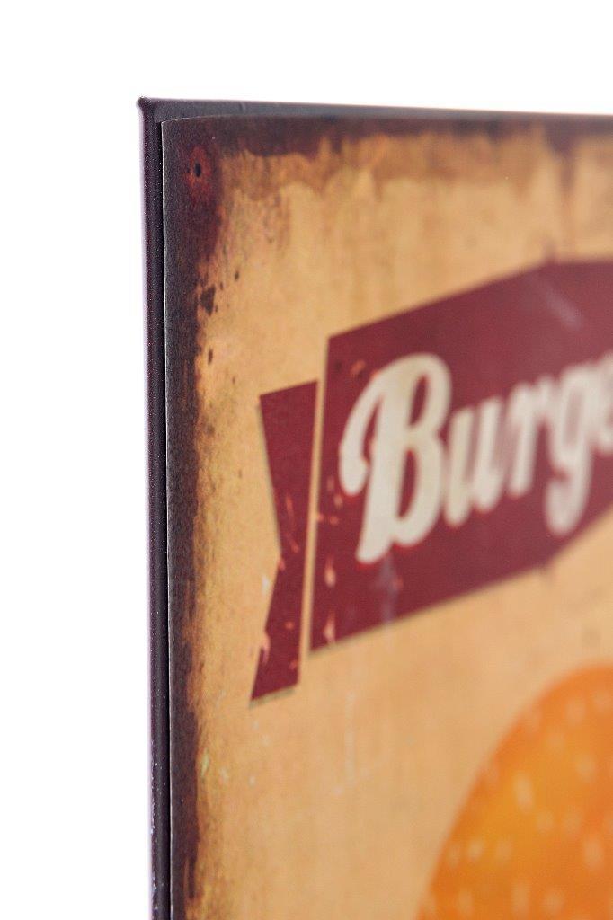 Metallschild - Burgers - 30x40 cm