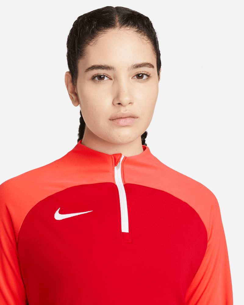 Haut d'entrainement 1/4 Zip Nike Academy Pro Rouge pour femme