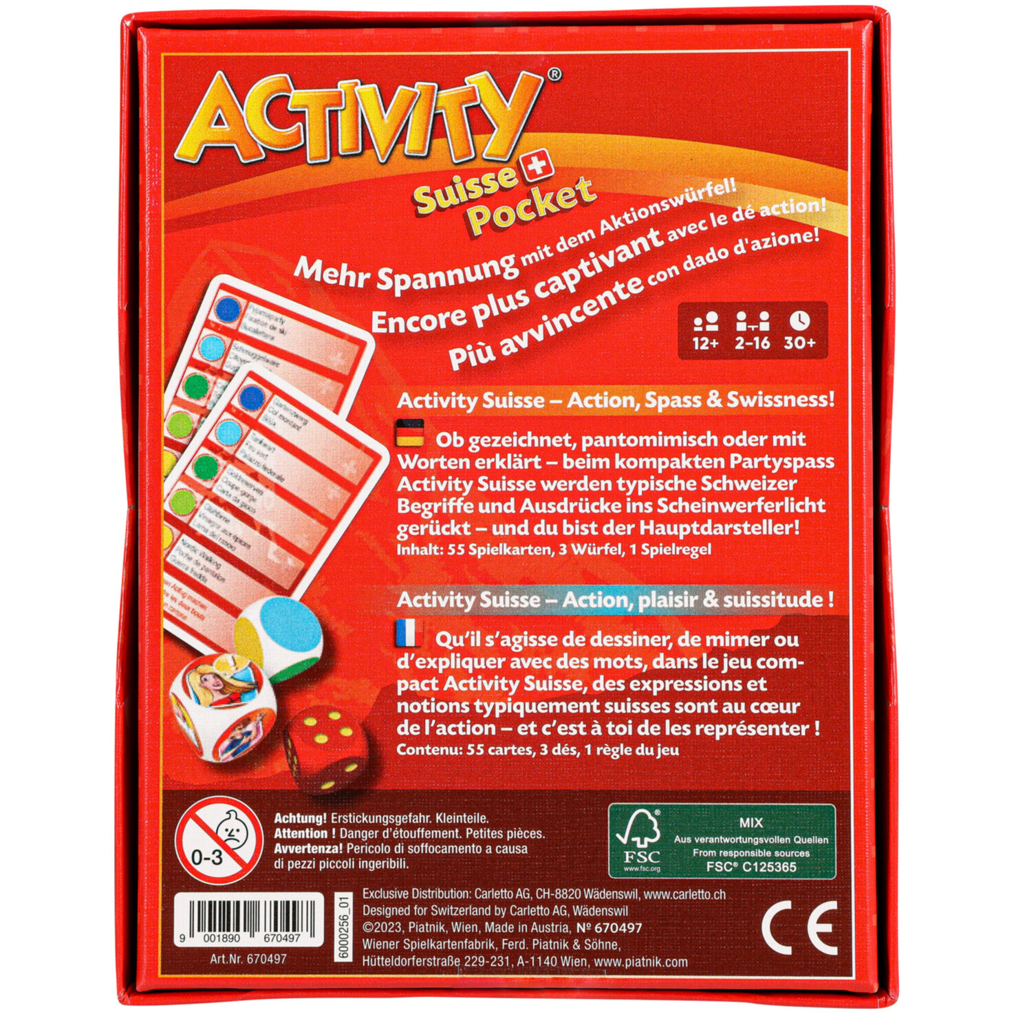 Piatnik Activity Suisse Pocket