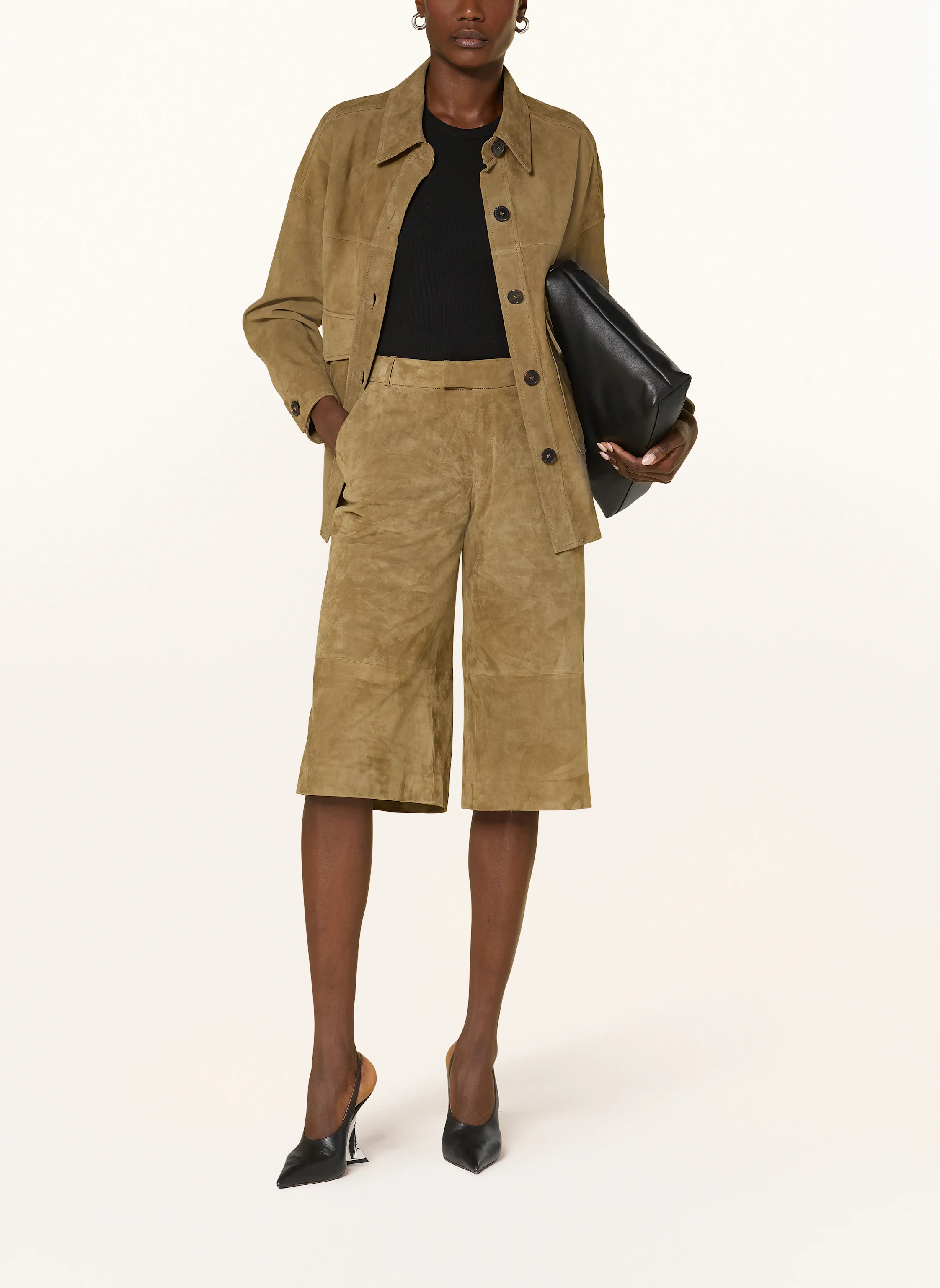 ARMA Leder-Bermudas JINA