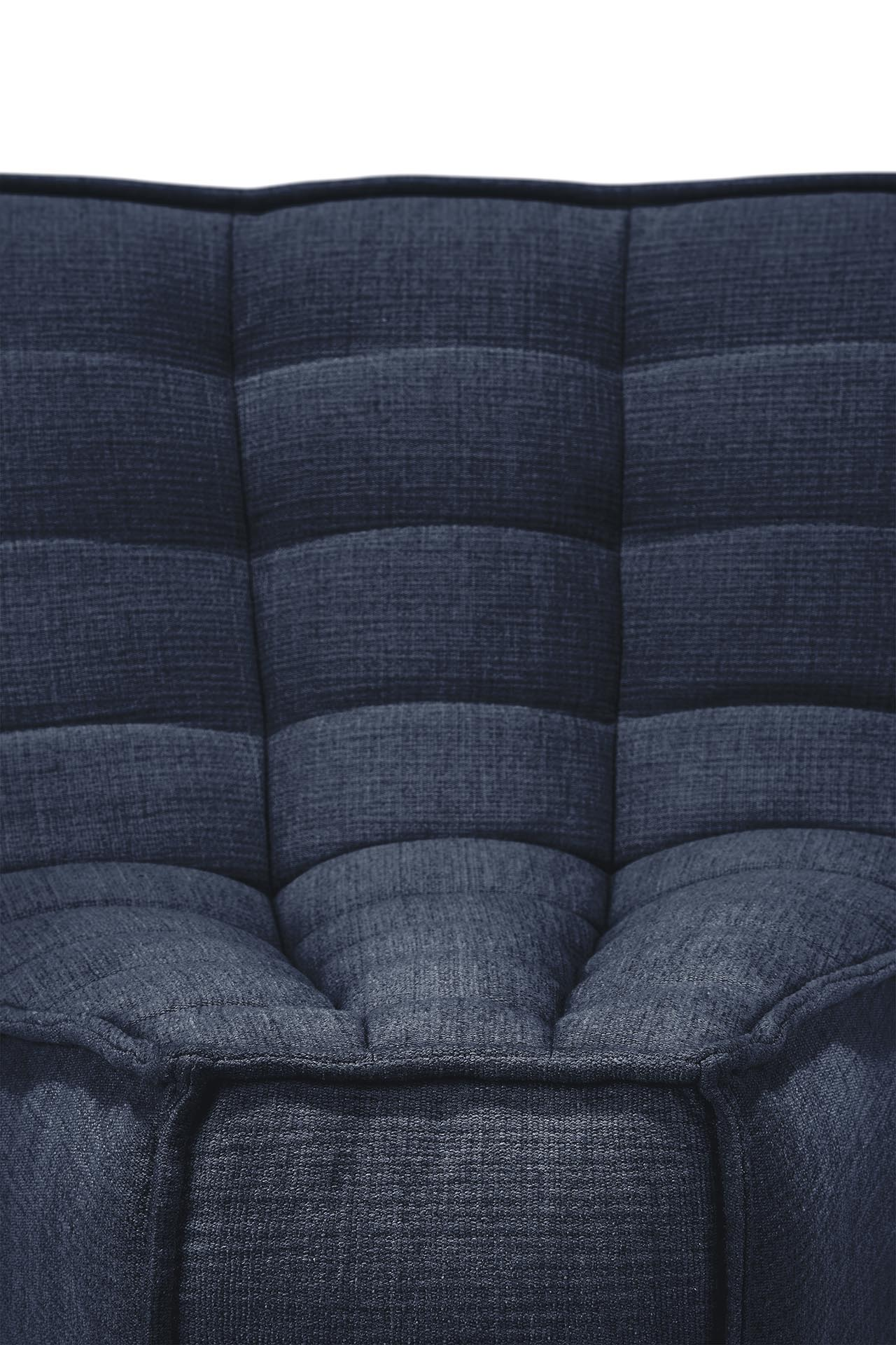 Sofa N701 45° round corner - eco stof graphite