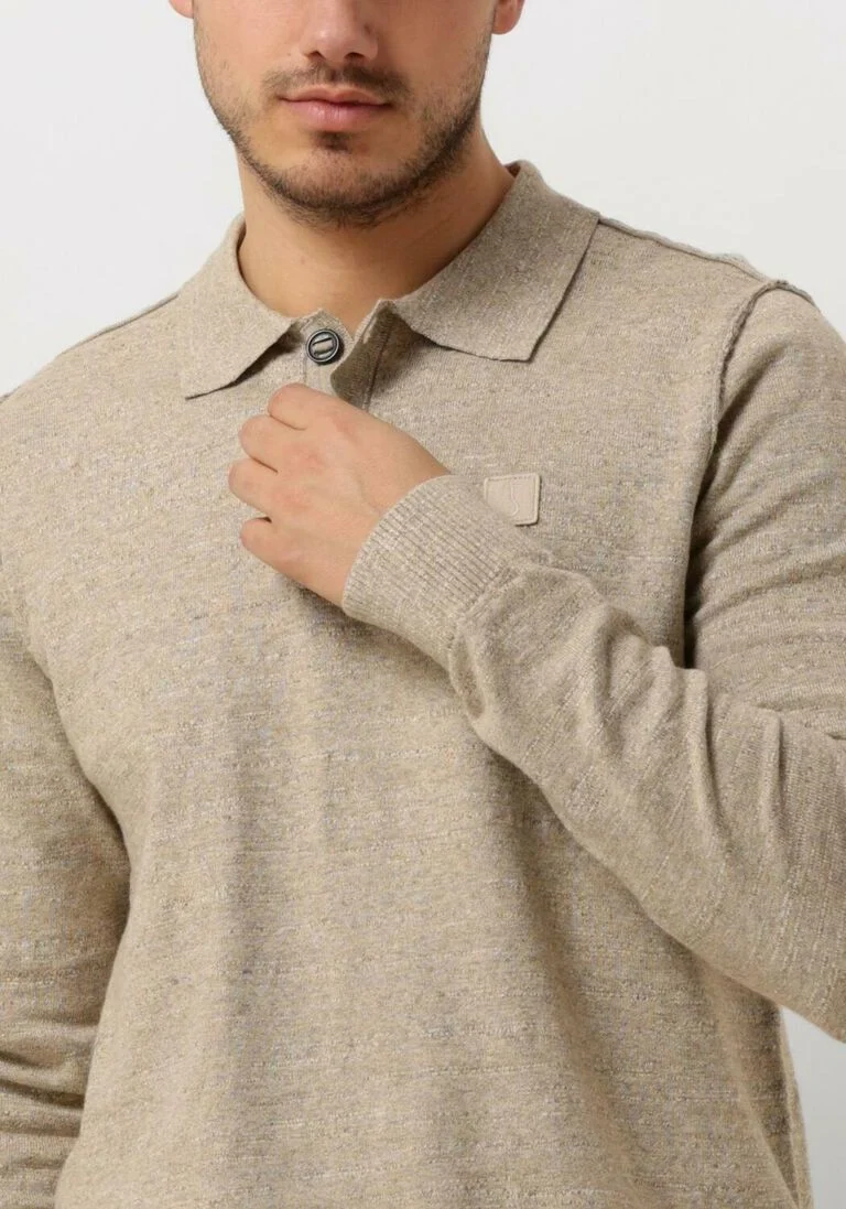 BUTCHER OF BLUE beige butcher of blue polo lt clifden polo l/s